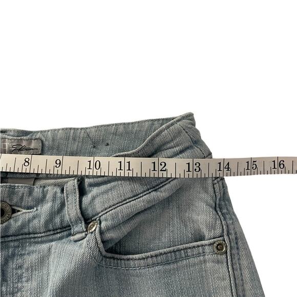 Chicos Platinum Jeans Womens 0 Blue Denim High Rise Boot Cut Light Wash Stretch - Picture 6 of 8